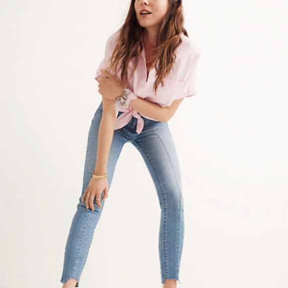 Madewell 9" High-Rise Skinny Jeans: Seamed Step - Picture 3 of 6